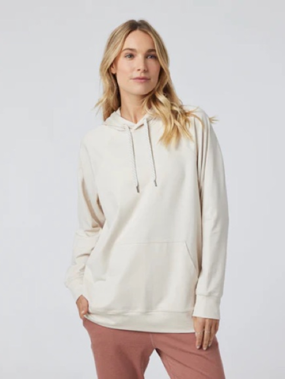 NWT Vuori Halo Oversized Hoodie - Milkweed Heather - Size M